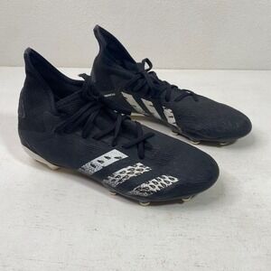 Adidas Predator Freak .3 FG Mens Soccer Cleats Size 8.5 Black White FY1030